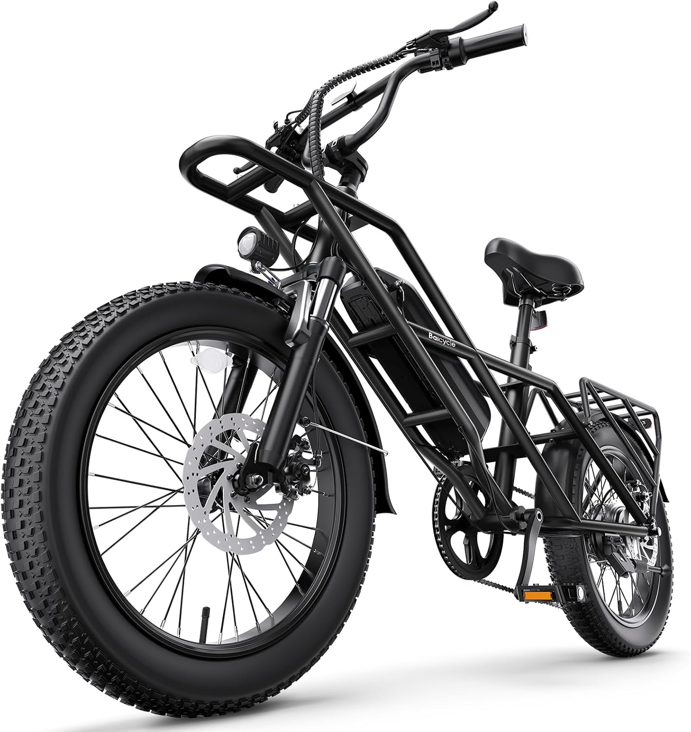 Baicycle 1800W Peak Electric Bikes for Adults 20' Fat Tire E Bike with 90 Miles(PAS) Max Range 28 MPH Electric Bicycle Step-Thru Ebikes with 48V Removable Battery 7 Speed Ebike