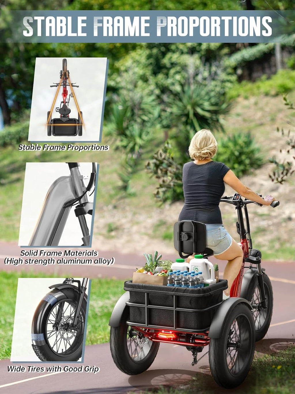 PUCKIPUPPY Electric Tricycle for Adults, Husky VS Other Models