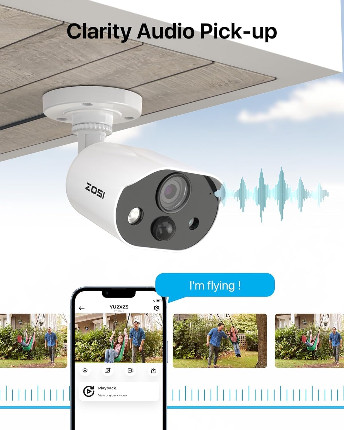 ZOSI 3K Lite Security Camera System with AI Human Vehicle Detection, 8Pcs 1920TVL 2MP Home CCTV Cameras Indoor Outdoor, Night Vision, One-Way Audio, H.265+ 8CH DVR with 1TB HDD for 24/7 Recording