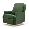 Namesake Crewe Glider Recliner Nursery Chair - GREENGUARD Gold & Certi-PUR US Certified Rocker Recliner - Glider Rocking Chair for Nursery & Living Room - Manual, 360° Swivel, Green
