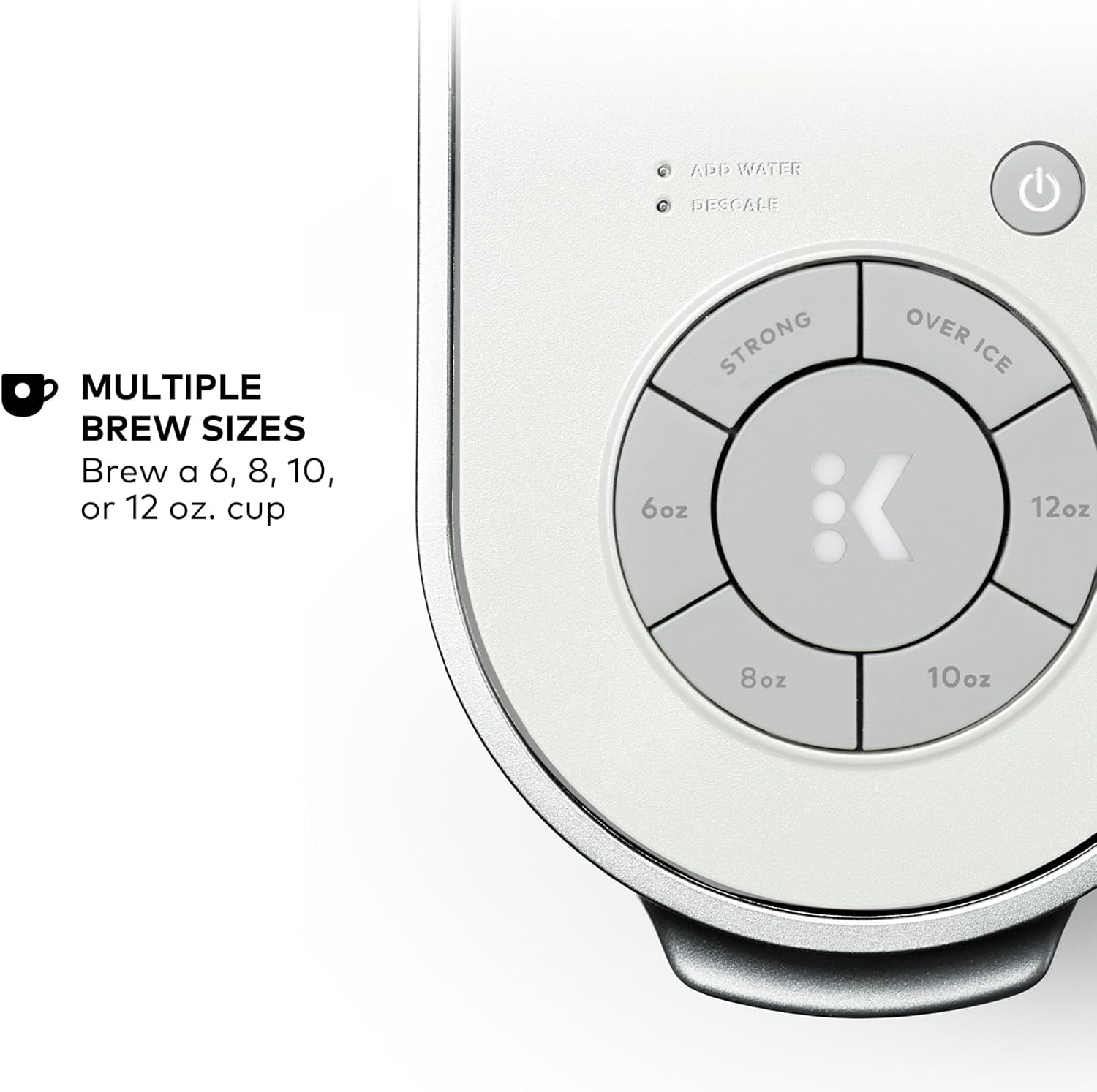 Keurig K-Supreme Single Serve K-Cup Pod Coffee Maker, MultiStream Technology, 4 Brew Sizes, 66oz Dual-Position Removable Reservoir, White