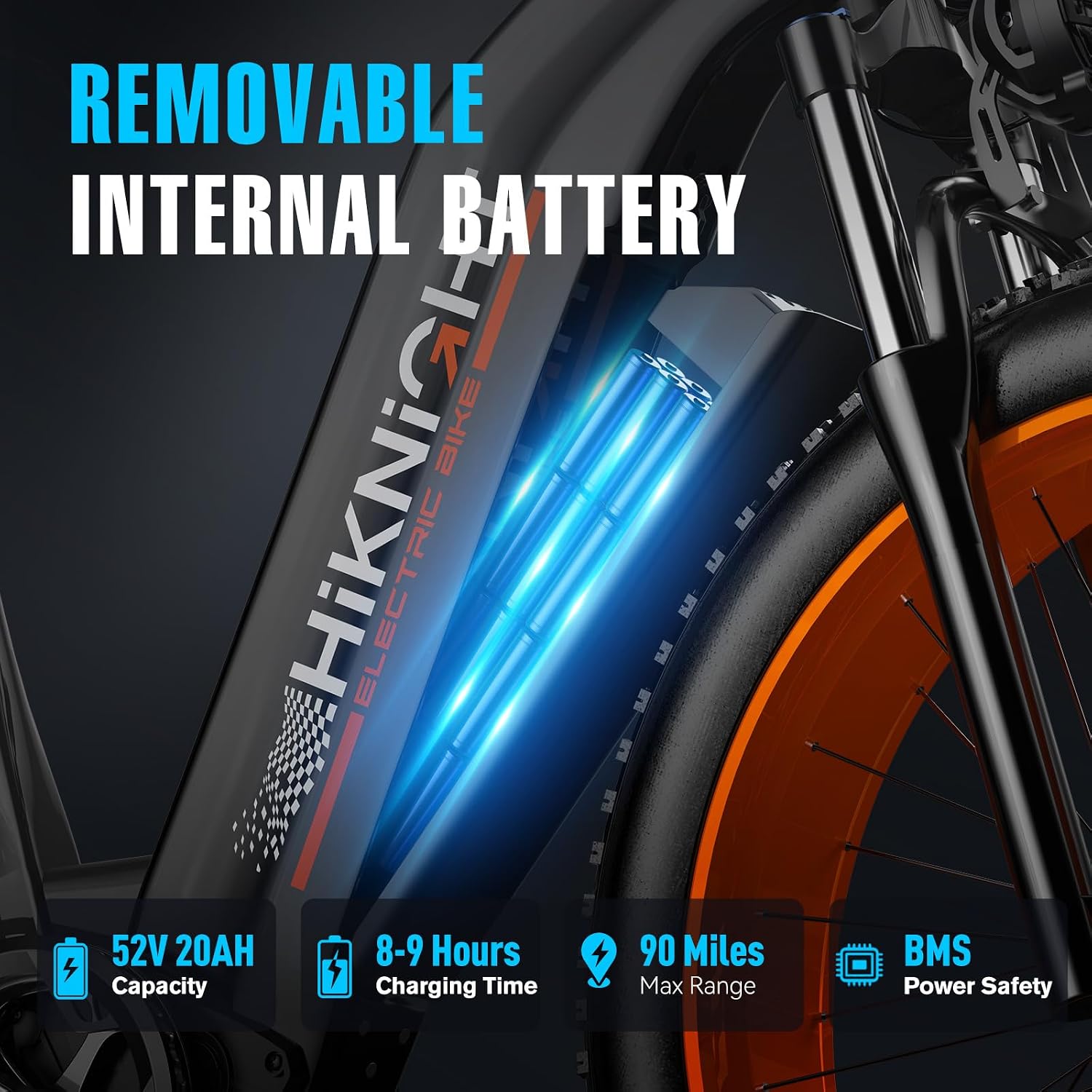 Electric Bike for Adults, 3000W Peak Dual Motor 52V 20AH Battery E Bike 26' x 4.0' Fat Tire Electric Mountain Bike Step-Thru Electric Bicycle for Women Men, Up to 38MPH