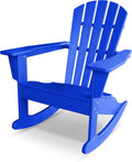 POLYWOOD® Palm Coast Adirondack Rocking Chair in Pacific Blue