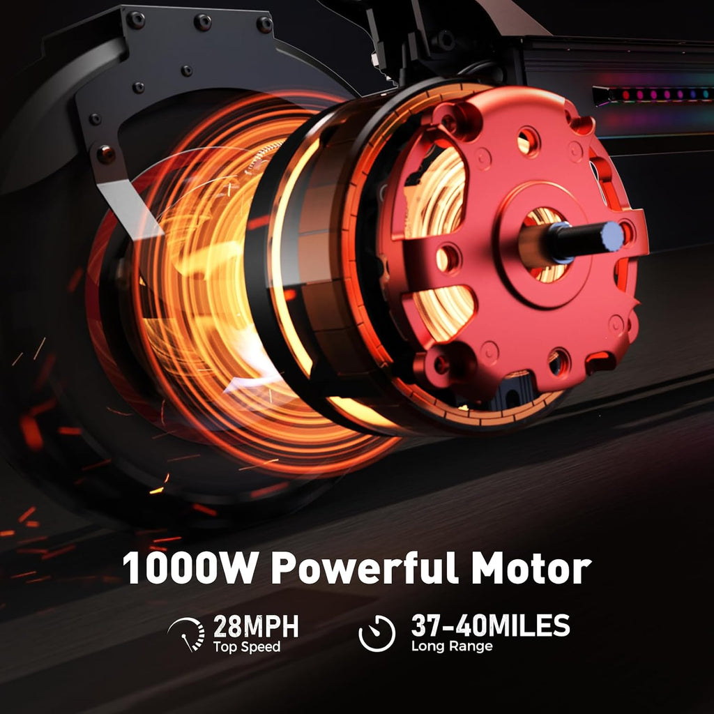 iScooter Electric Scooter Adults, 2000W/1000W Motor Up to 38/28 MPH Top Speed Escooter, 10/11' Off-Road Pneumatic Tire Scooters for Adults with Cruise Control, Dual Suspensions, Foldable E-Scooter