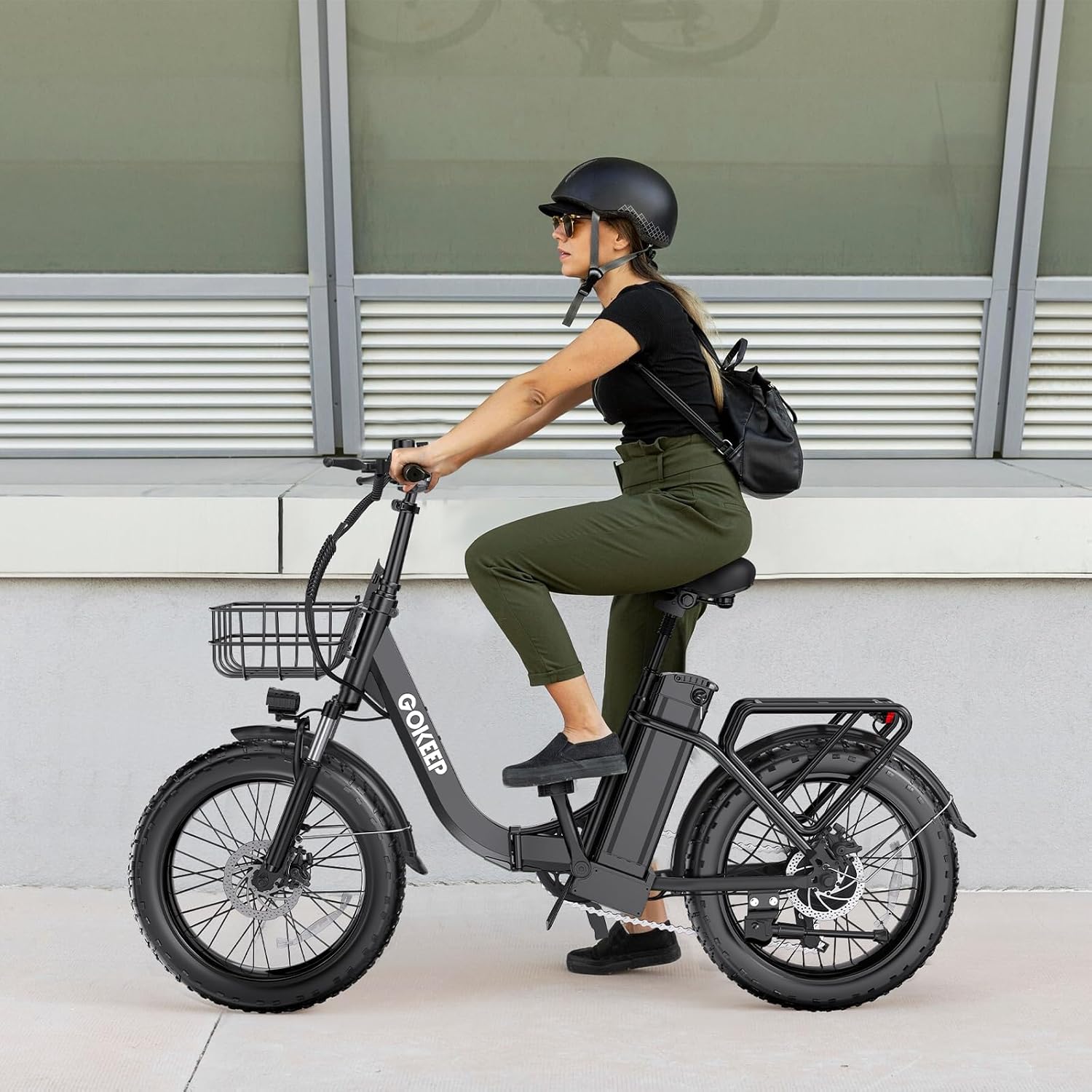 Electric Bike for Adults 20' Fat Tire 1300/1800W Peak Motor 52V 13/18.2AH Removable Battery 35/86 Miles PAS Range,20MPH,Folding EBike with Shimano 7 Speed and Adjustable Seat