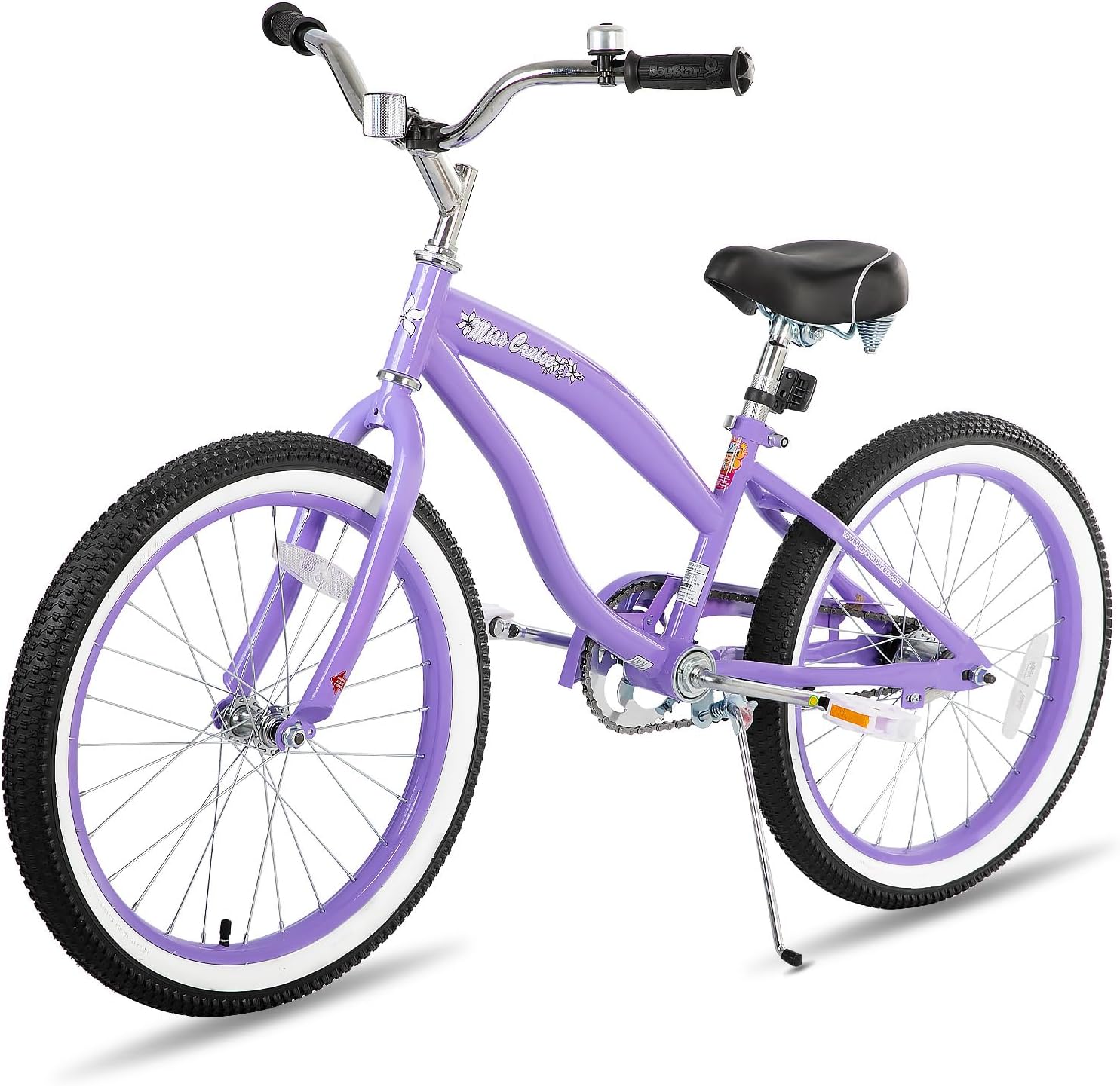 JOYSTAR 20' 24' 26' Beach Cruiser Bike for Girls, Boys, Mens and Womens, Single Speed Kids Cruiser Bikes with Coaster Brake, Multiple Colors
