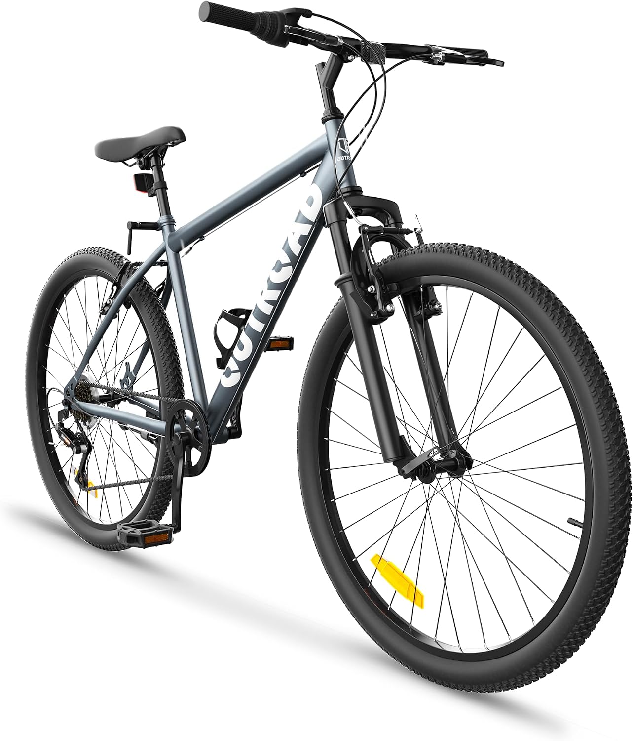 Betterland 26 Inch Mountain Bike with Adjustable Ergonomic Seat, 7/21 Speed Adult Bike with Dual V Brakes, Outdoor Cycling Bike with High Carbon Steel Frame and Front Suspension