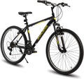 HILAND 26 27.5 29 Inch Mountain Bike, Mens Womens MTB with 21 Speeds, High-Tensile Steel Frame, V Brake, Hardtail Bicycle for Adults