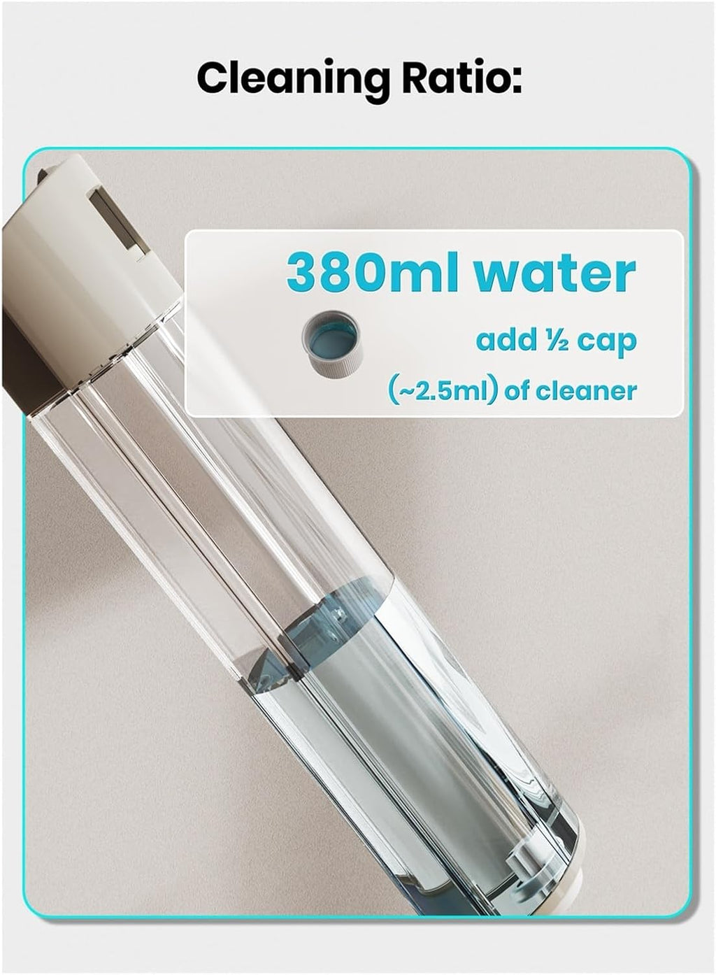 250ml Vacuum Cleaner Cleaning Solution, Compatible For Lefant ，M3 M3L LS100，Floor Cleaning Solution For Robotic Vacuum Cleaners(5pcs)