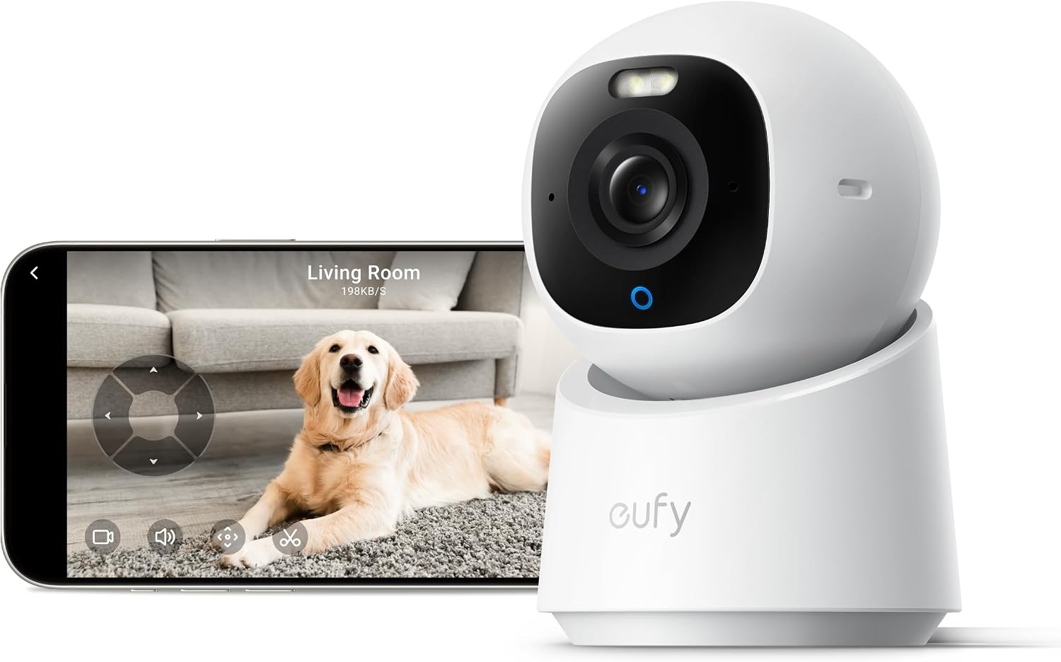 eufy Security Battery Video Doorbell E340 with Battery Indoor Cam E30, Latest Generation, 4K UHD Security Camera, 360 Pan-Tilt