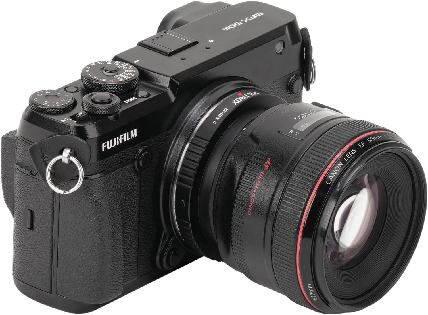 VILTROX EF-GFX II Lens Mount Adapter EF/EF-S to GFX Mount Auto Focus Lens Adapter Compatible with Canon EF/EF-S Lenses to Fujifilm GFX-Mount Cameras GFX 50S GFX 50R GFX100