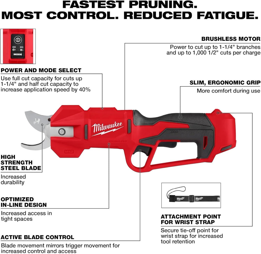 Milwaukee Electric - M12. BRUSHLESS Pruning Shears