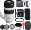 Sony FE 100-400mm F4.55.6 GM OSS (SEL100400GM) Camera Lens Bundle with DHD Protection Filter, Deluxe Lens Case, Rear Lens Cap, Filter Case + More | Sony 100-400mm