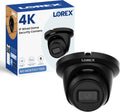 Lorex 4K IP Wired Add-On Dome Security Camera | Smart Motion Detection (Person/Vehicle) | Color Night Vision | Long Range IR | IP67 Weatherproof | Built-in Microphone | Black