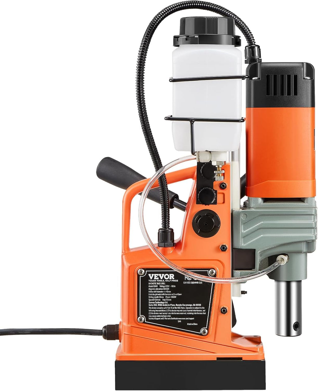 VEVOR Mag Drill Press, 1300W 1.57' Boring Diameter, 2922lbf Power Portable Magnetic Drill, 810 PRM, Electric Drilling Machine for Metal Surface, Industrial and Home Improvement