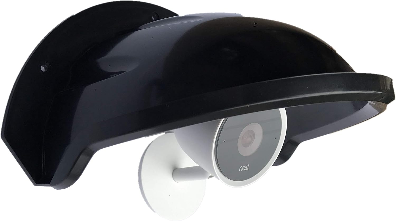 Universal Sun Rain Shade Camera Cover Shield for Nest/Ring/Arlo/Dome/Bullet Outdoor Camera - BLACK (10)