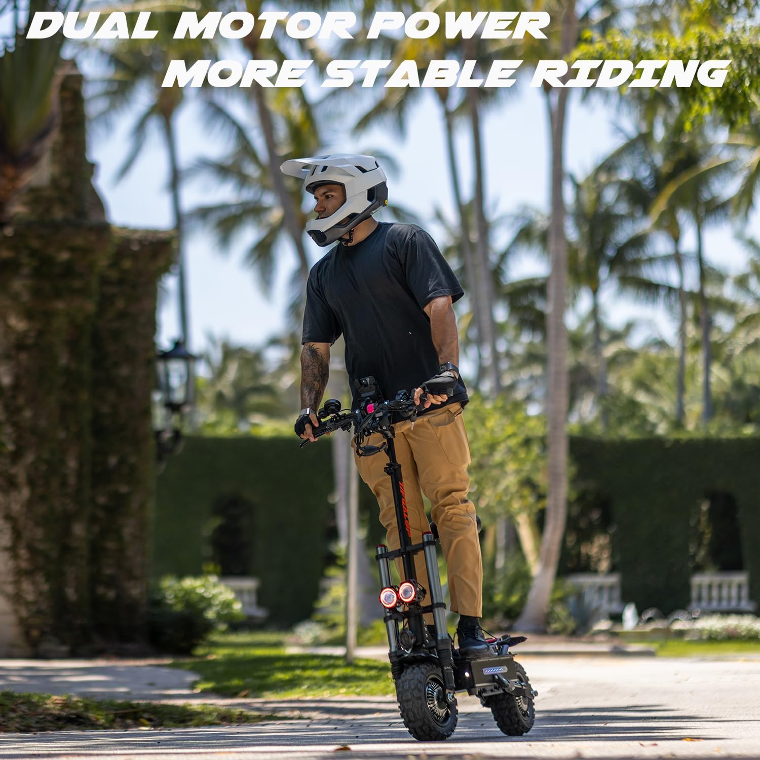 COFANSON Adult Electric Scooter 5600W Dual Motor with Seat, Top Speed 50mph, Range 50-60 Miles, Foldable Commuter Electric Scooter