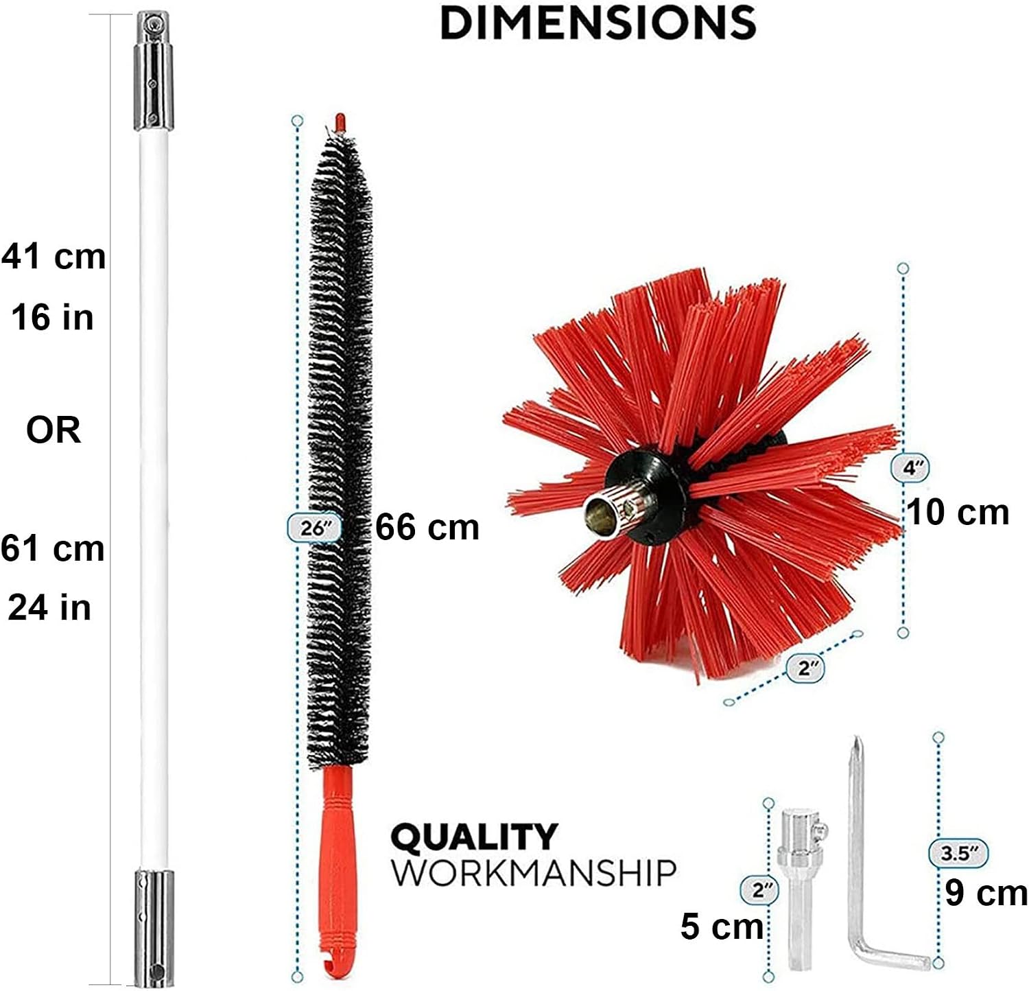 chimney sweep kit Chimney Sweep Kit , Chimney Dryer Duct Cleaner And Rods Kit Electrical Rotary Drill Drive Sweeping Cleaning Tool, Used With Or Without A Power Drill,410 Mm,12 Rods ( Color : 12 Rods