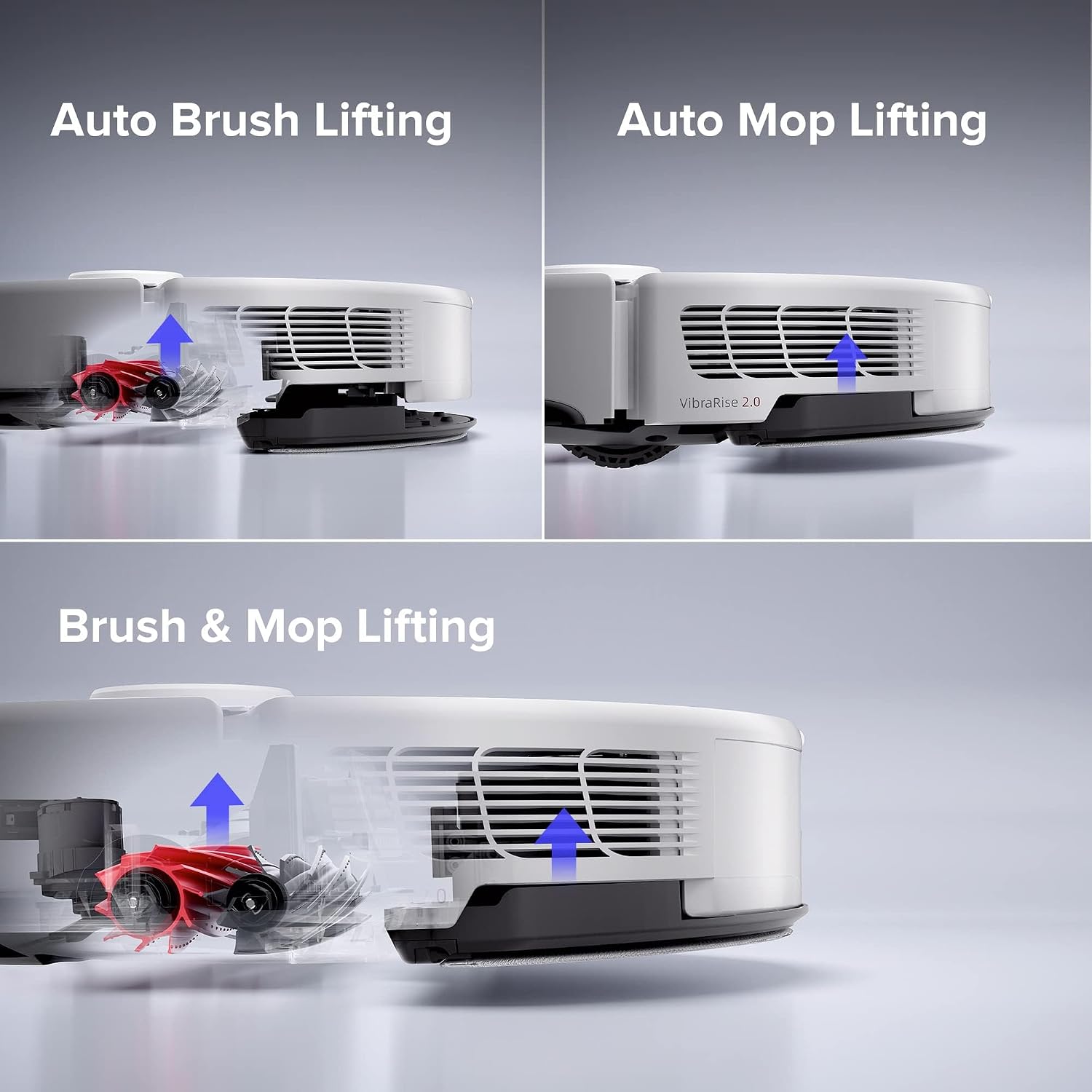 roborock S8 Pro Ultra Robot Vacuum and Mop, Auto-Drying, Self-Washing, Liftable Dual Brush & Sonic Mop, 6000Pa Suction, Self-Refilling, Self-Emptying, Obstacle Avoidance, White (Renewed)