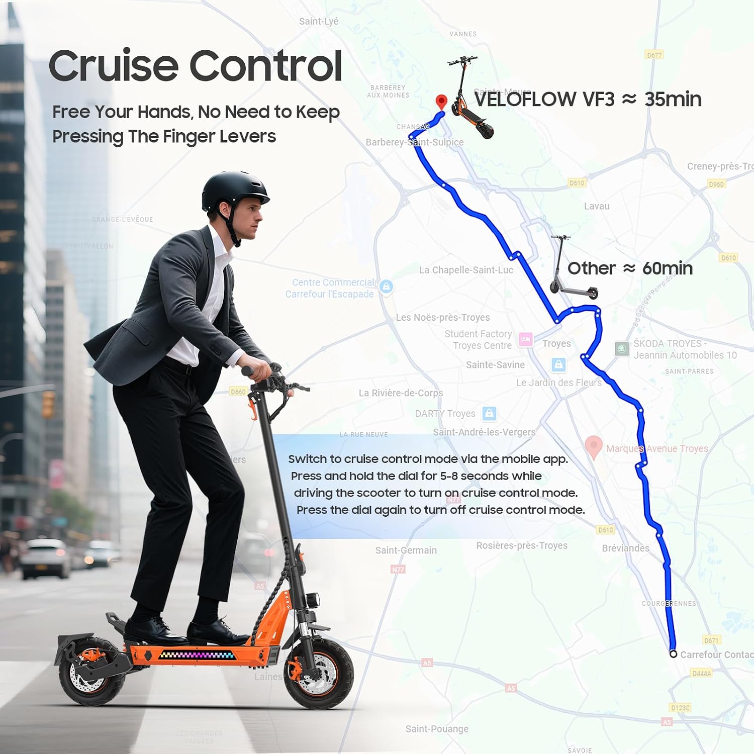 Electric Scooter aldults, 10' Tires, 1000W Brushless Motor, Top Speed 28 MPH, 28 Miles Max Range, Smart APP, Max 330lbs Load, 4.9in Display, Folding E Scooter（Upgraded Shock Absorption）