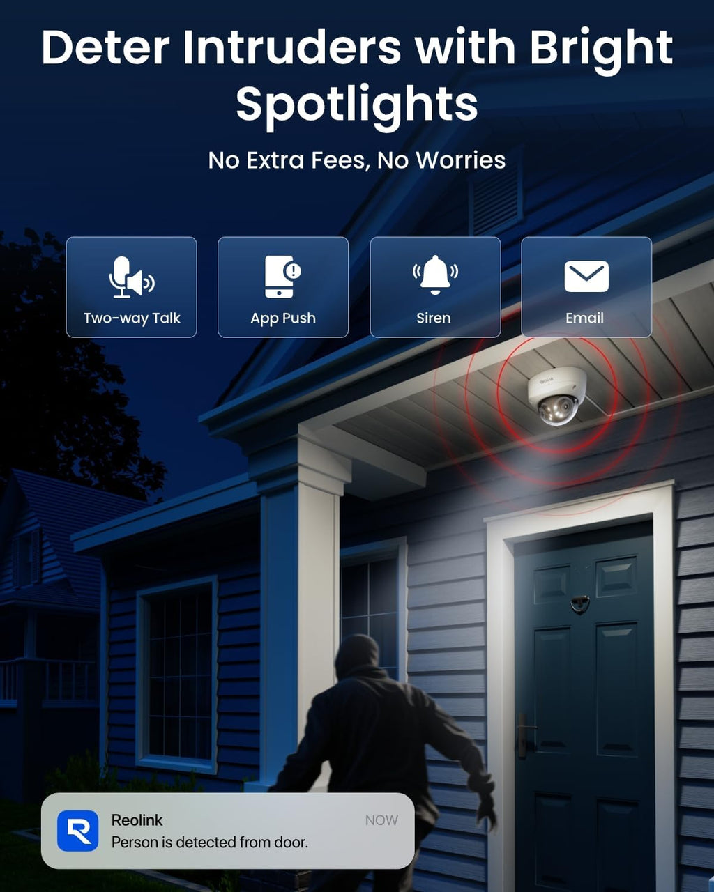 REOLINK Duo 3V PoE, 16MP UHD Dual-Lens PoE Security Camera with 180° Panoramic, Motion Track, Color Night Vision, Smart Detection, 2 Way Talk, IK10 Vandal-Proof, IP67 Weatherproof, No PT Supported
