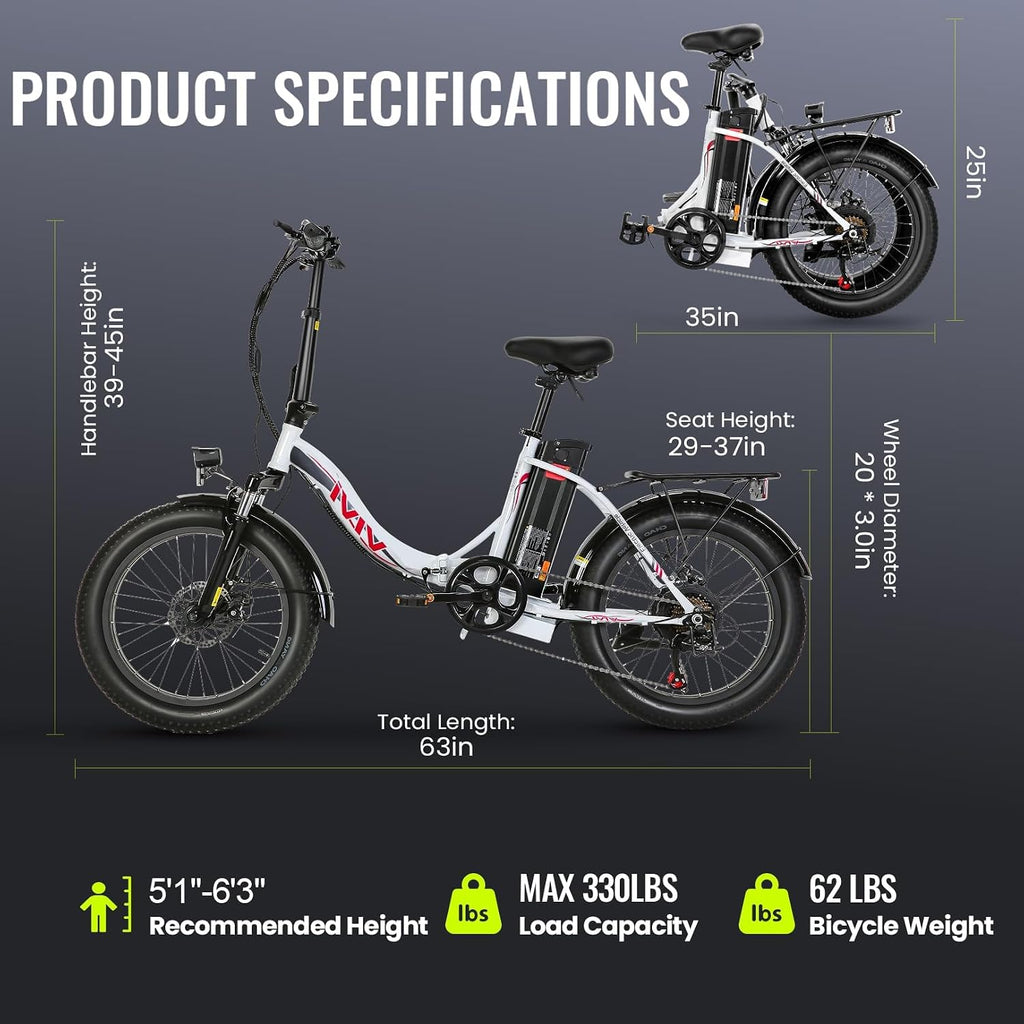 Vivi MT20UL Portable Electric Bike