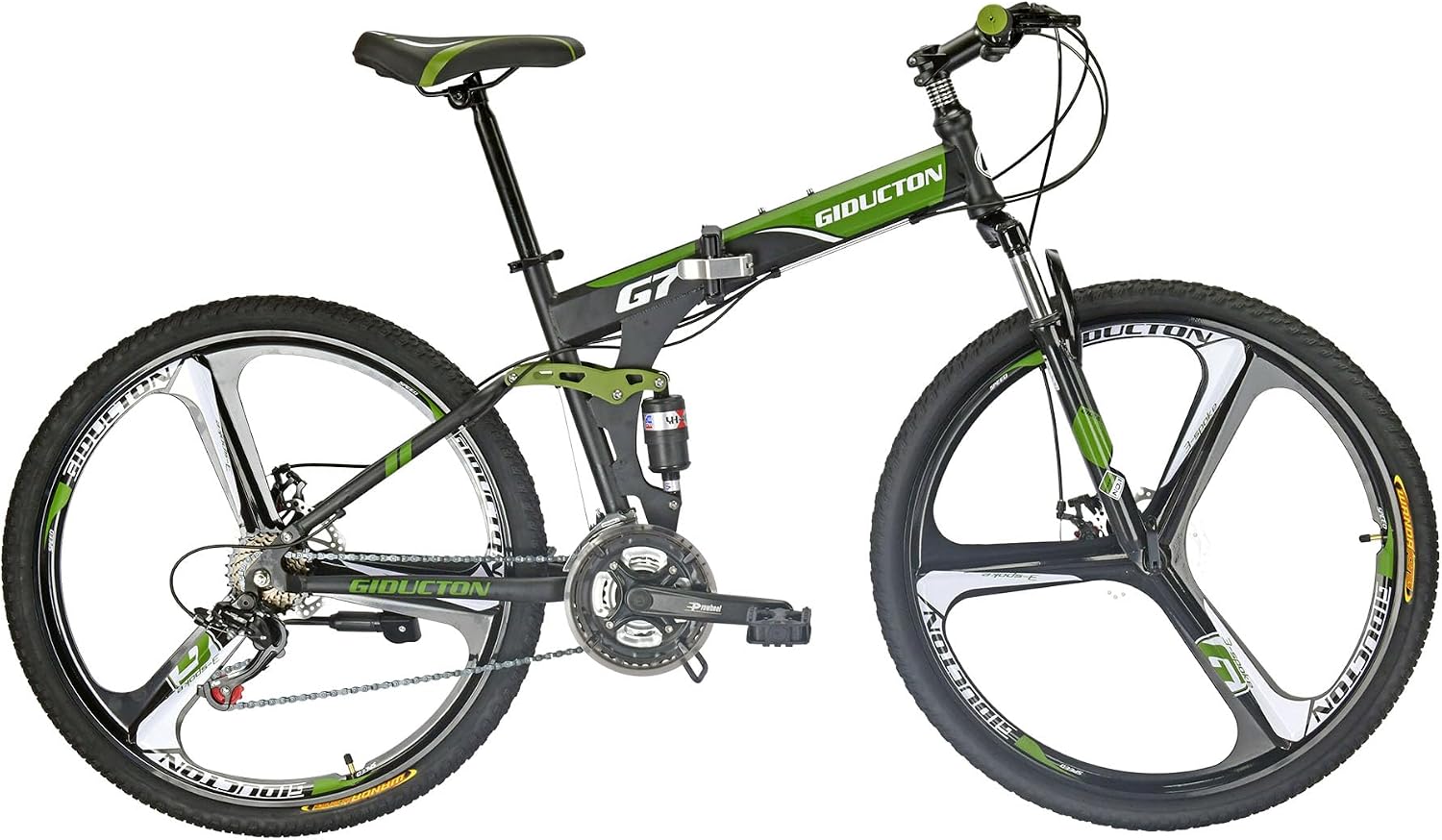 EUROBIKE OBK G4/G6 26' Full Suspension Folding Mountain Bike 21 Speed Bicycle Men or Women MTB Foldable Frame