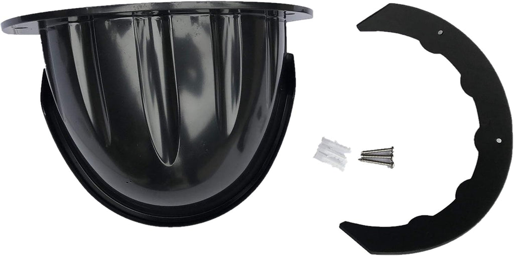 Universal Sun Rain Shade Camera Cover Shield for Nest/Ring/Arlo/Dome/Bullet Outdoor Camera - BLACK (10)
