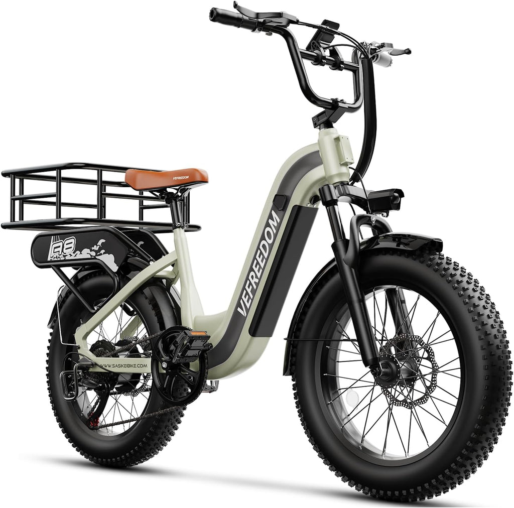 VEFREEDOM 1500W Motor Electric Bike for Adults 80 Miles 30MPH Ebike 20' x 4 Fat Tire 48V 20Ah Removable Battery Mountain E Bike Commuter Front Suspension Bicycles Men Women