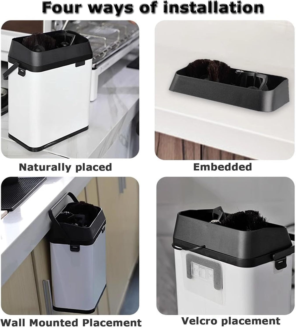 Automatic Portafilter Cleaning Machine for 58mm Portafilter, Commercial Electric Coffee Portafilter Cleaner Espresso Knock Box for Coffee