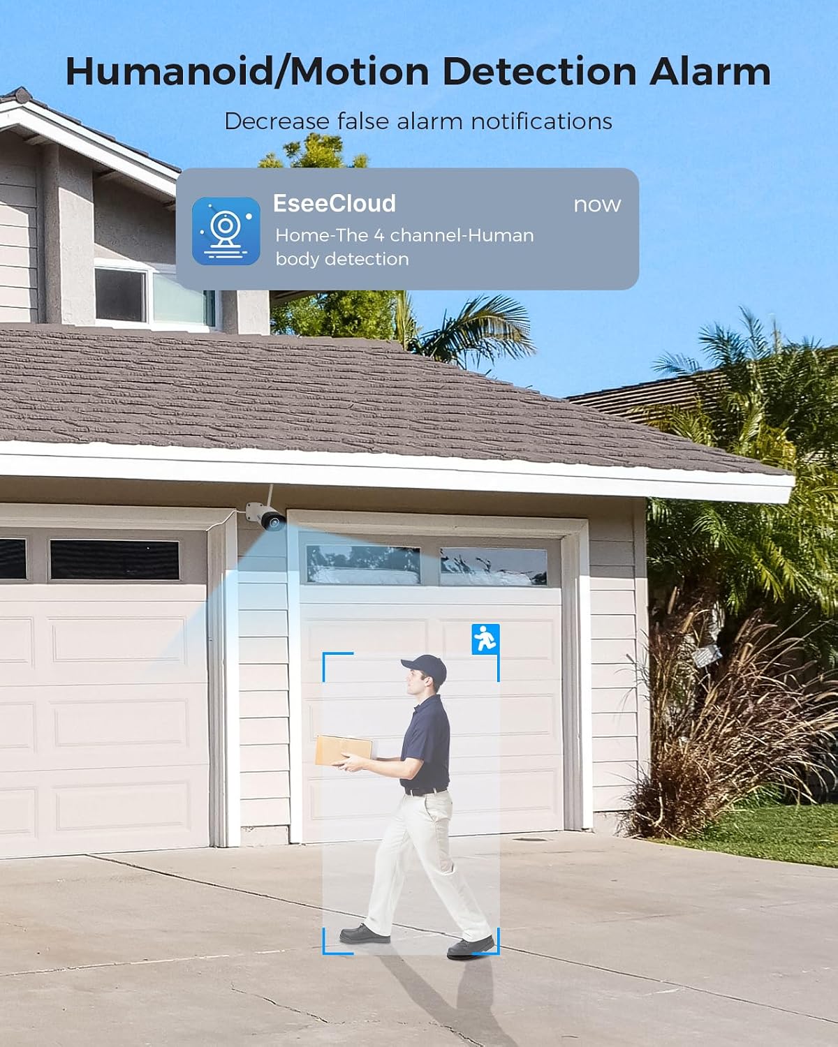 Hiseeu 5MP Outdoor WiFi Security Camera System, 16CH 8 Cam Kit, 2-Way Audio, Color Night Vision, IP66 Waterproof, 3TB Storage, No Monthly Fees