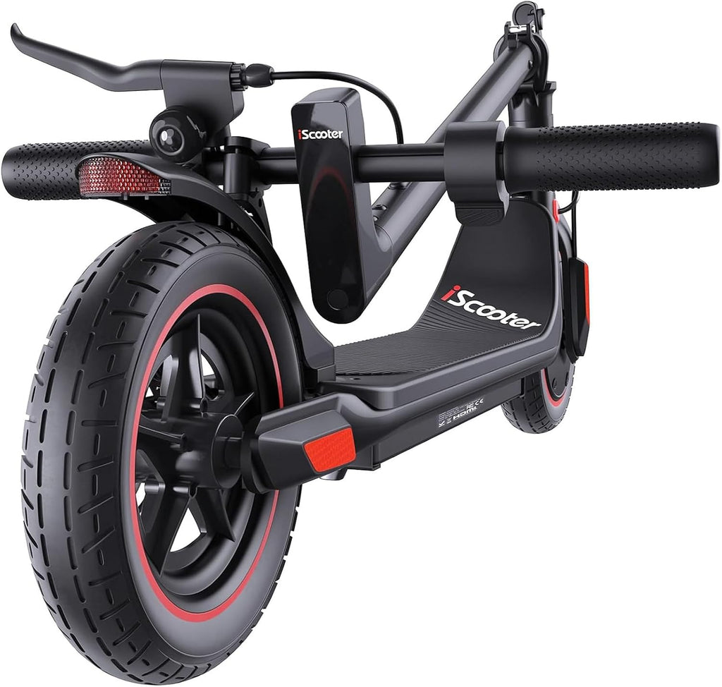iScooter Electric Scooter Adults & Big Kids, Cruise Control, Dual Braking System, Smart App, Foldable Electric Scooter for Commuting & Campus Use