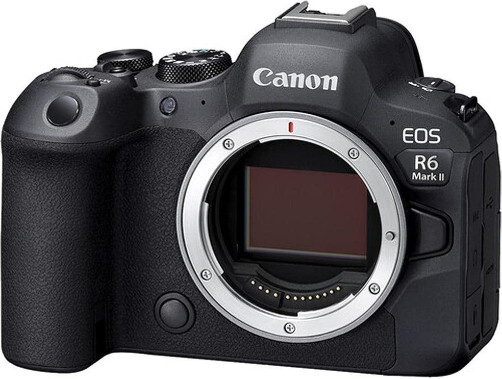 Canon EOS R6 Mark II Camera Bundle with 24-50mm + 128GB Extreme Speed Card, U-Grip, Microphone, LED Video Light, Spare Battery, Filter Kit, More (Extreme Pro-Bundle), Black (Renewed)
