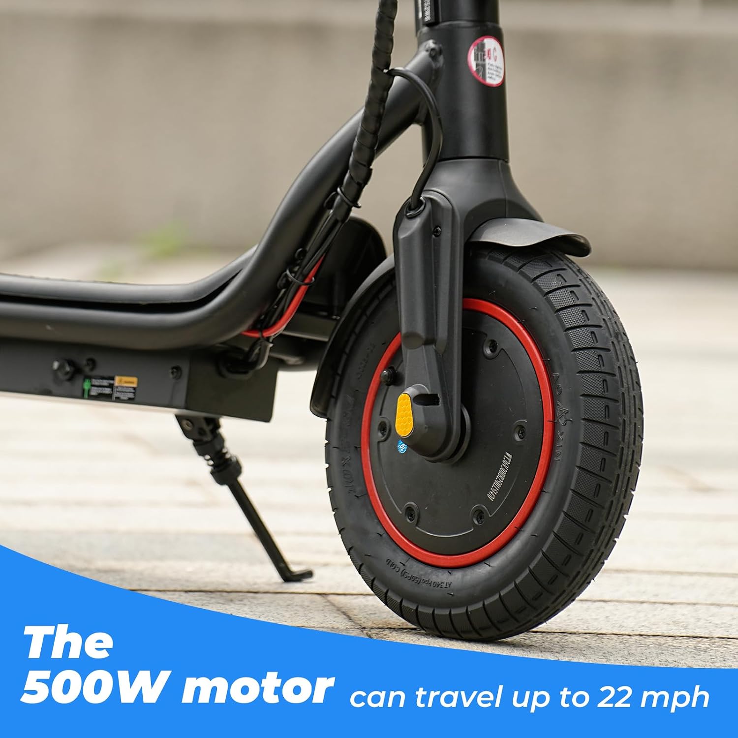 Electric Scooter, 500W/750W Powerful Motor, 22/25 MPH Top Speed & 23/28 Miles Range, 9.3'/10' Tires, Foldable Commuter Scooter for Adults and Teens with Dual Braking,Cruise Control,APP Control