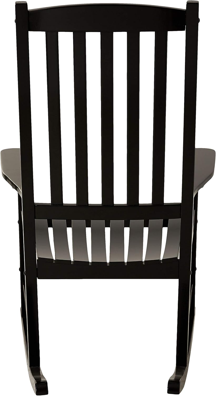 Cambridge Casual Solid Wood Bentley Porch Rocking Chair, Black