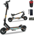 Electric Scooter Adults 1600/4000/6000W Motor 50 Miles Long Range & 40/45/50 MPH Top Speed 10' Off Road Tire Folding E-Scooter 60V/48V 20.8AH Battery Kick Scooter with Detachable Seat for Commuter