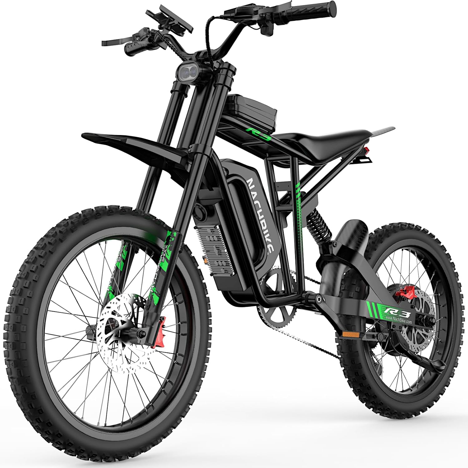 Electric Bike for Adults, R3/R3 Neo 6000W Peak Dirt Bike, 50MPH /45MPH Top Speed, 50 Miles Long Range Ebike with 60V 25Ah Battery, 19' Off Road Tires Electric Motorcycle with Full Suspension