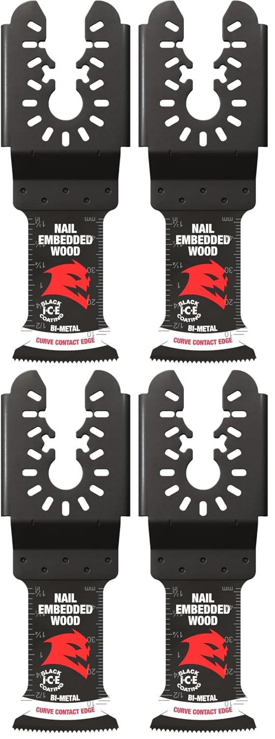 Diablo DOU125BW3 1-1/4 in. Universal Fit Bi-Metal Oscillating Blades for Nail-Embedded Wood (12-Pack)