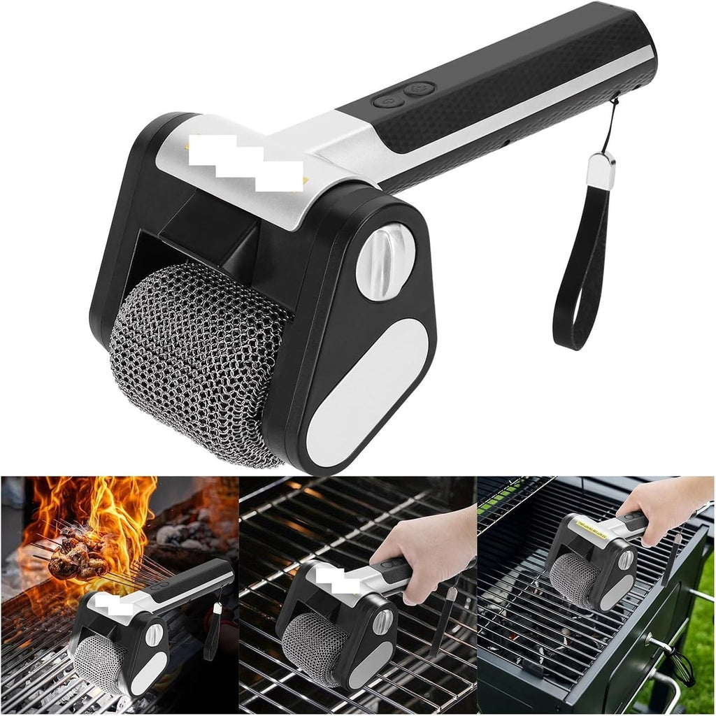 Fit for Cordless Brushless Electric Grill Cleaner with Lights - BBQ Brush for Kitchen and Camping(Stye F)