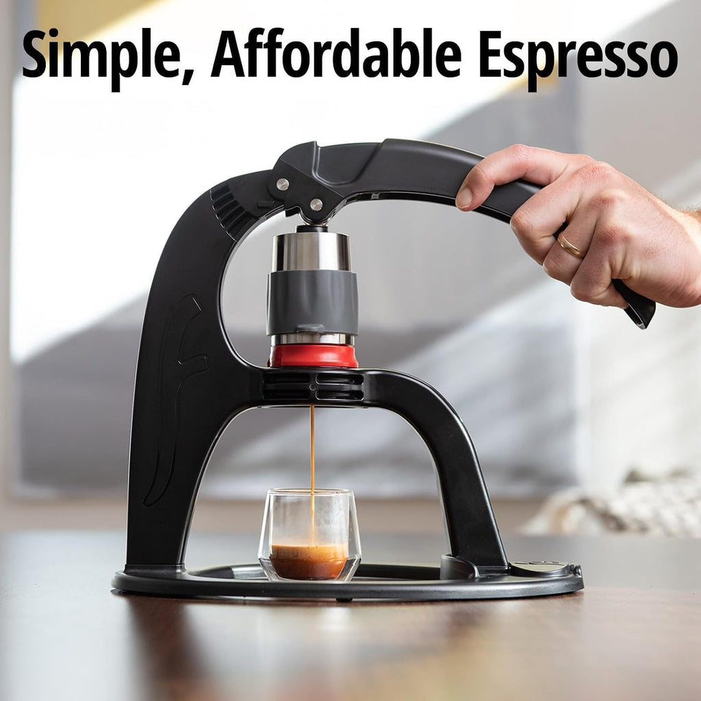 All Manual Lever Espresso Maker, with Stainless Steel Brew Head, Portable and Non-Electric, for The Home, Coffee Machine