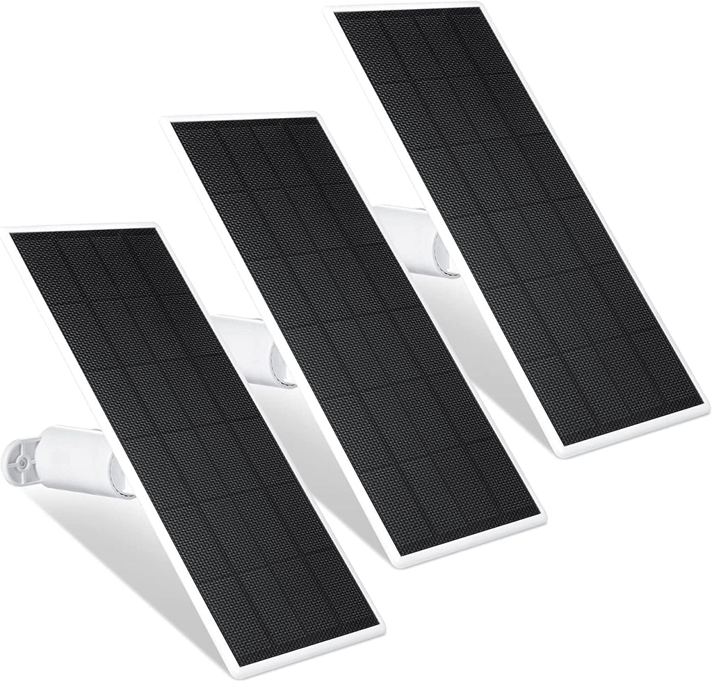 Wasserstein Solar Panel, Solar Panel Charger for Google Nest Cam Outdoor or Indoor, Battery - 2.5W Solar Power - Camera Solar Panels Made for Google Nest (3 Pack)