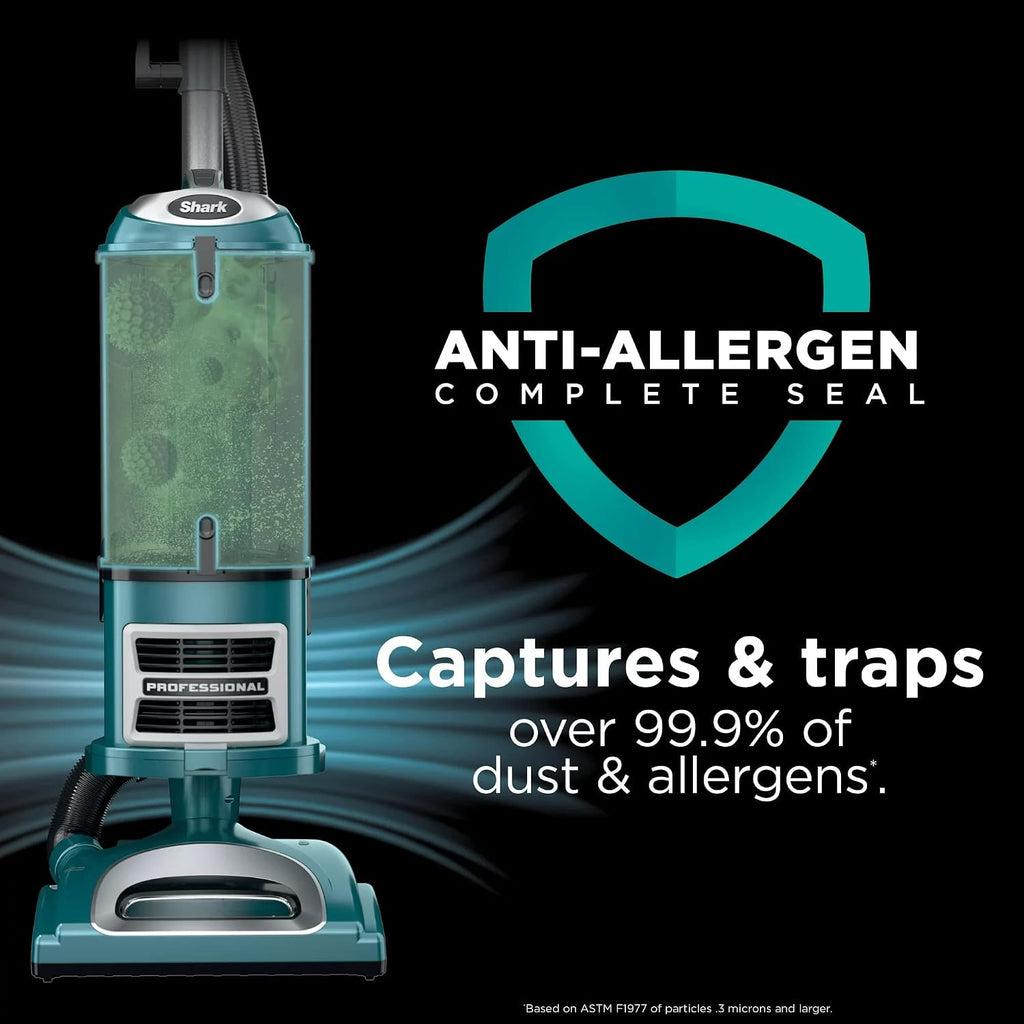 Shark CU512 Lift-Away XL Upright Vacuum with Crevice Tool, Teal (Renewed)