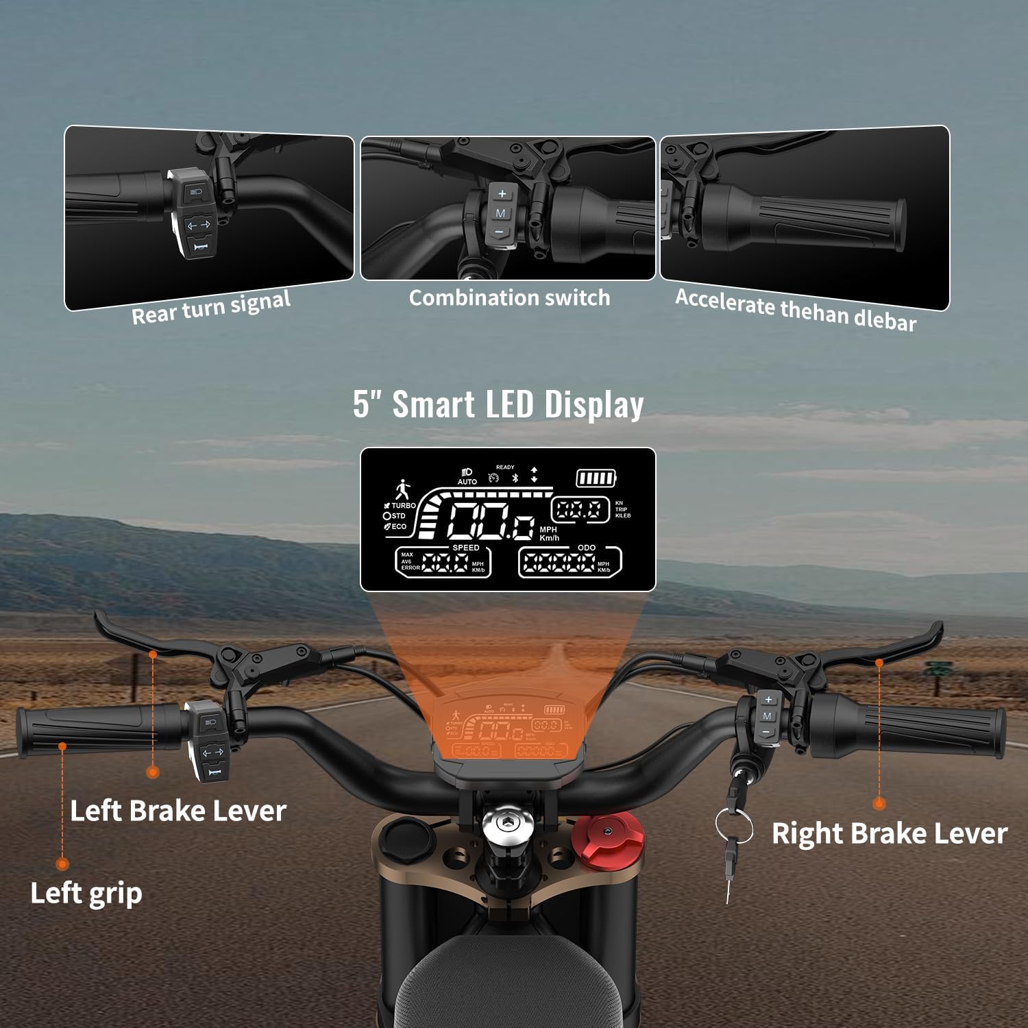 GT73pro/GT73 Electric Dirt Bike for Adults 3000W 50MPH E Dirtbike with 60V/18AH*2 Battery, 85+Miles Electric Motorcycle for Teens ,Dual Hydraulic Brakes & Full Suspension,25' Fat Tire Electric Bike