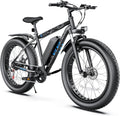 Vivi Electric Bike 26' x 4.0 Fat Tire Ebikes for Adults, Peak 750W Electric Mountain Bike, 20MPH Electric Bicycle with 48V 13AH Removable Lithium-Ion Battery, Up to 60 Miles, SGS Certified to UL2849