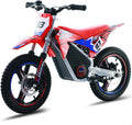 OLALA 36V Electric Dirt Bike for Kids 4-8, 350W Brushless Motor with 3-Speed Control, 18.6 MPH Max Speed, 14' Off-Road Tires Motorcycle, for Boys & Girls, Red
