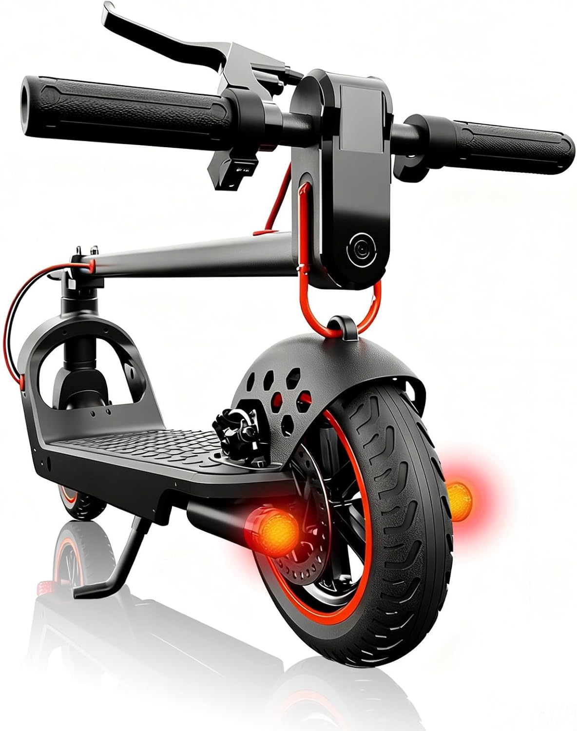 UrbanFish Electric Scooter, 350W/500W, 8.5' Tires, 21 Miles Range, 16/19 Mph, Folding E-Scooter with Dual Braking，APP Control