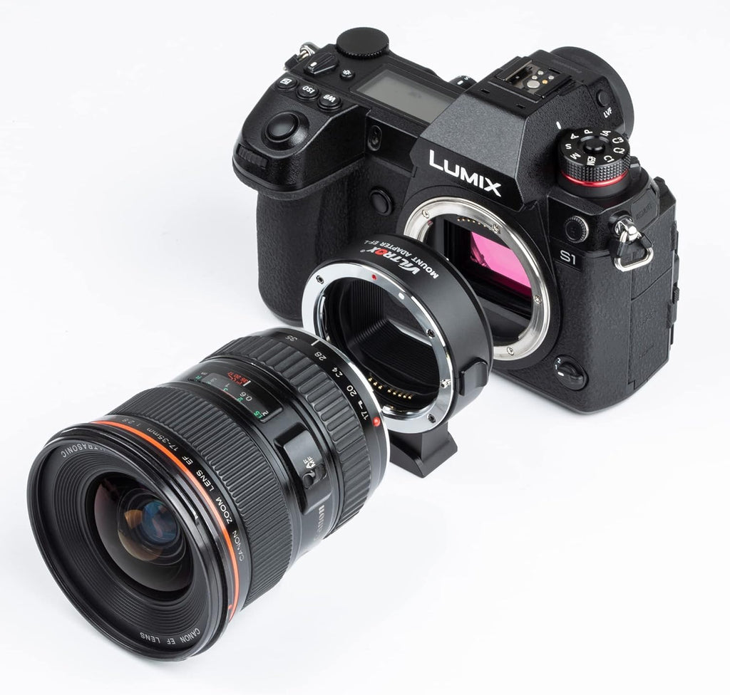 VILTROX EF-L Lens Mount Adapter Auto Focus Lens Mount Converter Ring Adapter Compatible with Canon EF/EF-S Lens for Leica L Mount Camera SL2/Lumix S1 S1H S5/Sigma fp L