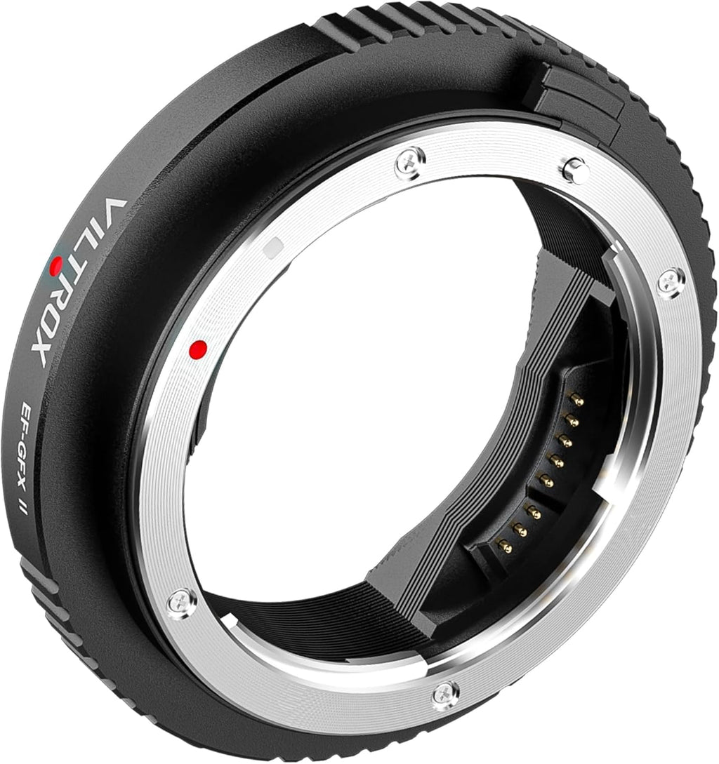 VILTROX EF-GFX II Lens Mount Adapter EF/EF-S to GFX Mount Auto Focus Lens Adapter Compatible with Canon EF/EF-S Lenses to Fujifilm GFX-Mount Cameras GFX 50S GFX 50R GFX100