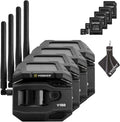 Vosker V150 Solar-Powered LTE Cellular Home Security Outdoor Camera | Motion Activated Sensor Nightvision Wireless Camera | Receive Photos on Your Mobile App with SD Cards and Cleaning Cloth (4PK)