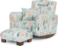Toddler Personalized Armchair, Kids Upholstered Rocking Chair with Personalization, Toddler Chair with Personalized Name, Comfy Child Armchair, (Llama Print, Rockers)